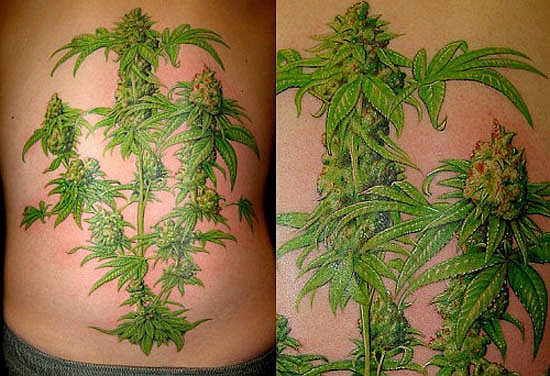 ganja tattoo. Magazine – Weed Tattoos.