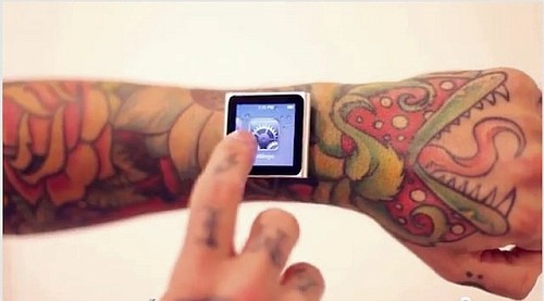 iDermal - iPod nano na nadgarstku